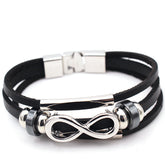 Men’s Retro Cowhide Leather Bracelet – Casual Vintage Fashion Accessory